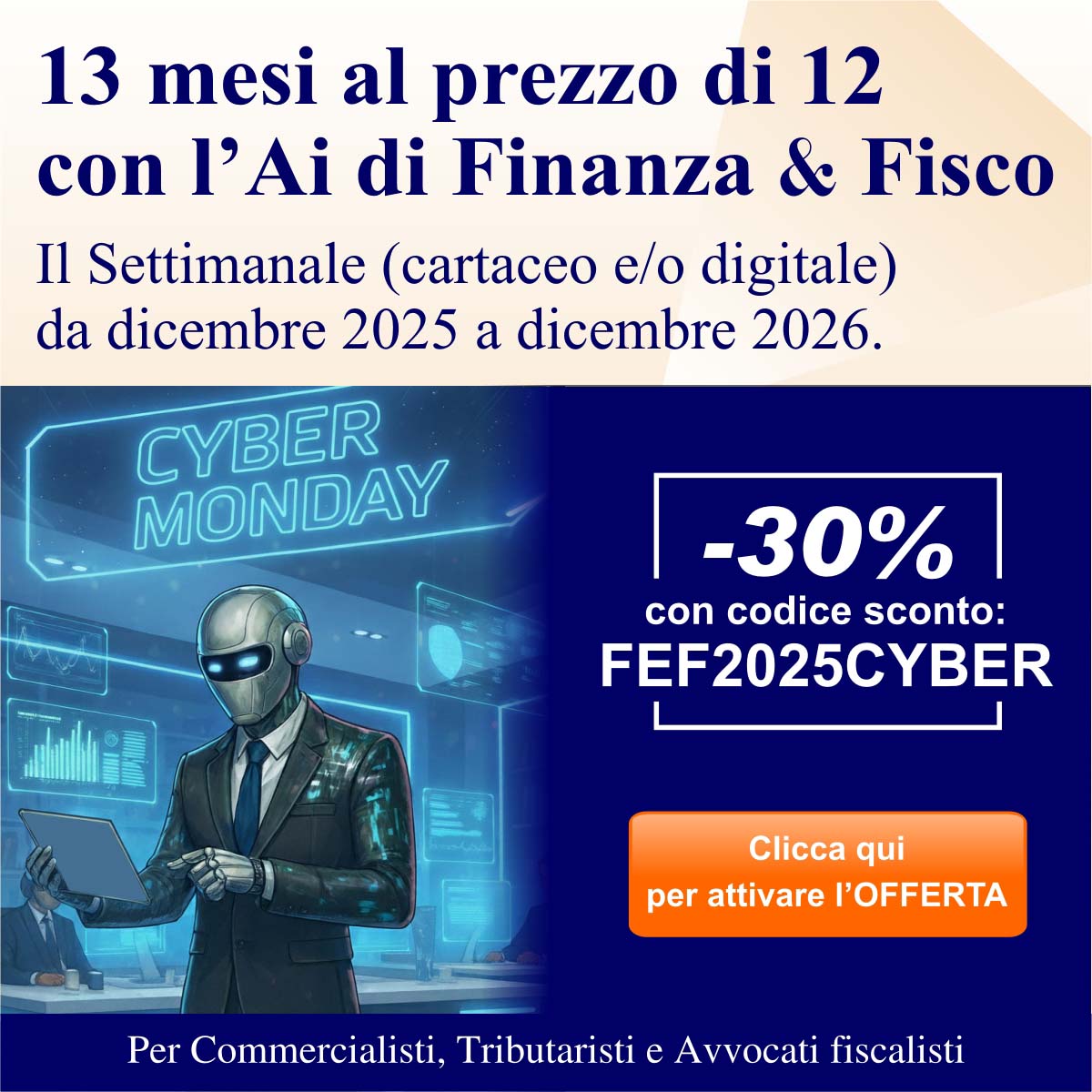 Abbonamento Expert All Digital (rivista in .pdf via email + AI). Promozione "Un anno di 13 mesi al prezzo di 12 mesi"