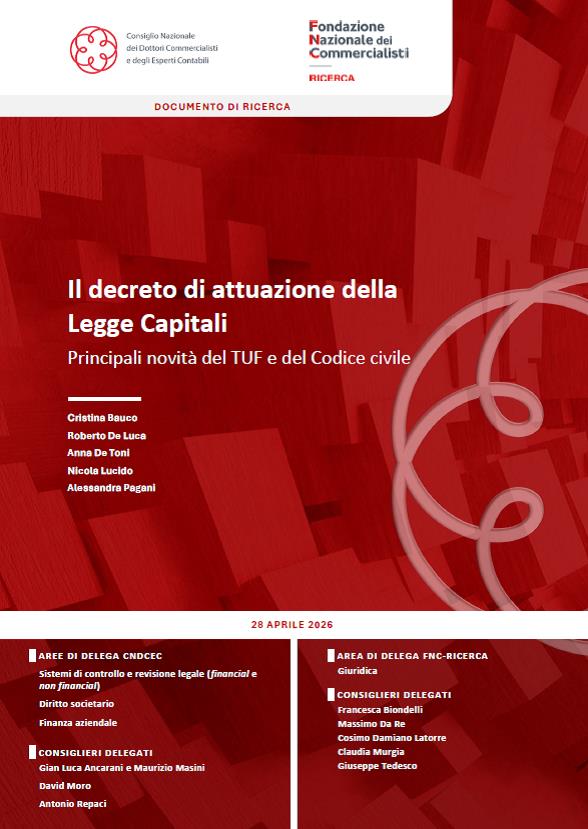 Il decreto di attuazione della Legge Capitali. Principali novità del TUF e del Codice civile