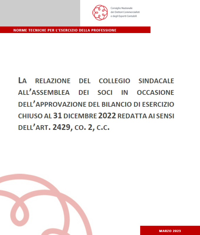 Collegio sindacale, dal Consiglio Nazionale dei ...